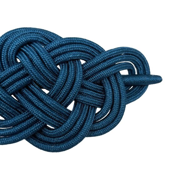 Handmade Blue Celtic Knot Hair Clip Stick Braid Plait Barrette Accessory Oversiz - Picture 5 of 5